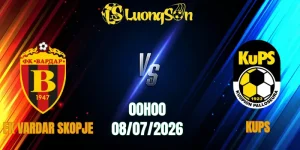 FK Vardar Skopje vs KuPS